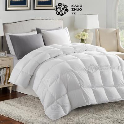 China Other Advanced Quality 90% Duck Down White Silk Fabric Comforter Comforter Feather Duvet for sale