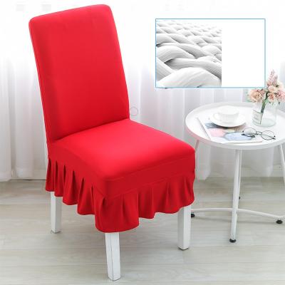 China Solid Color Simple Universal Elastic Banquet All-match Plain One-Piece Seat Chair Cover For Hotel Wedding for sale