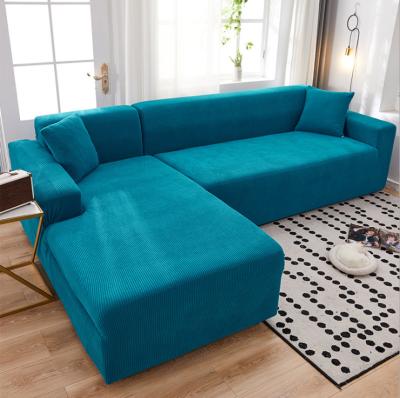 China Hot Selling Full Fabric Couch Cushion Modern Universal Elastic Crate Combination Sectional Sofa Covers for sale