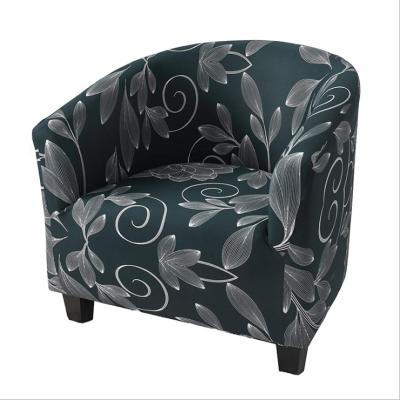 China Modern Stretch Internet Cafe Hotel Chair Semicircular Inclusive Clothes Sofa Cover Printed for sale