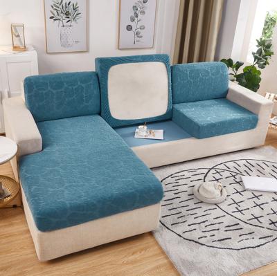 China Modern Solid Color Four Season Fabric Sofa Cushion Elastic Inclusive Universal Sofa Covers Seat Universal for sale