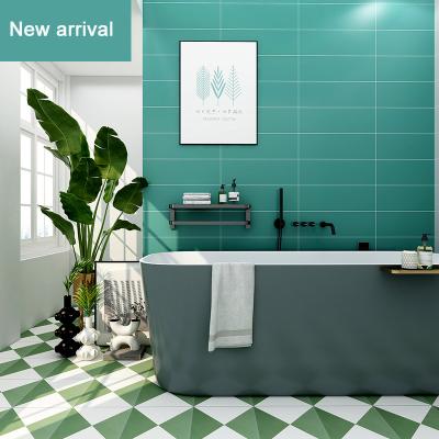 Chine Small Kitchen Tile 300x300 Modern Bathroom Tile Nordic Cool Non-slip Bathroom Balcony Floor Tile Wear Resistant à vendre