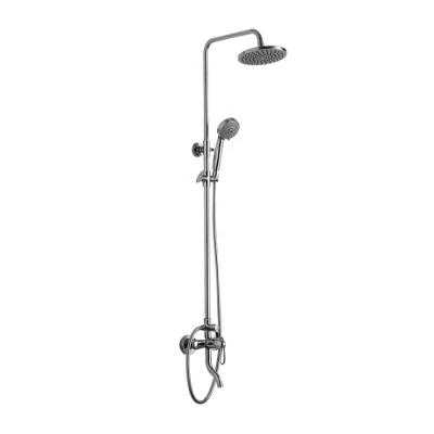 China Wall Mounted Type Bathroom Shower Set Wall Mounted Concealed Hot Cold Shower System Mixer Rainfall Head Bath Faucet à venda