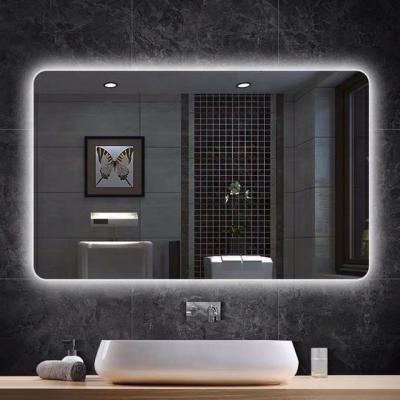 China Norhs Modern Designs Square Modern Wall Frameless Led Backlit Luxury Bathroom Mirrors Large For Bathroom Vanity Makeup à venda