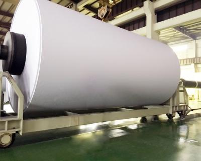 China Double Jumbo Roll Paper High Whiteness,Good stiffness A4 Paper Roll 70gsm And 80GSM for sale