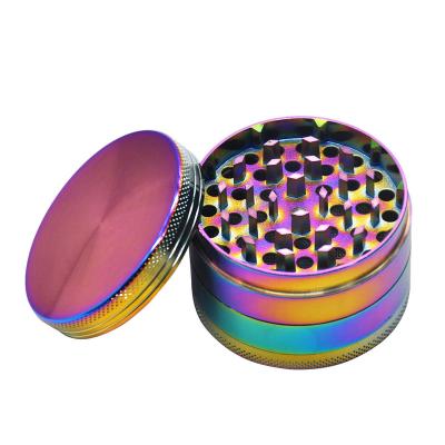 China Wholesale Grinding 63mm Zinc Alloy Cheap Herb Grinder Herbal Tobacco Smoking Accessories Logo Herb Grinder Custom Packaging 4 Pieces for sale