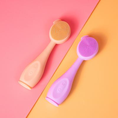 China Equipment Dark Silicone Beauty Circles Brush Face Skin Care Facial Cleansing Deep Cleansing Massage for sale