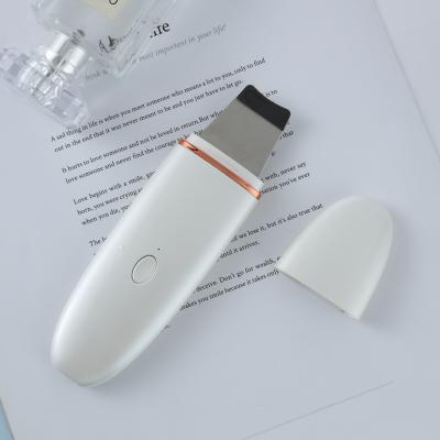 China Exfoliators Ultrasonic Skin Scrubber Face Removal Blackhead Spatula Silicone Face Scrubber New 2021 Electric for sale