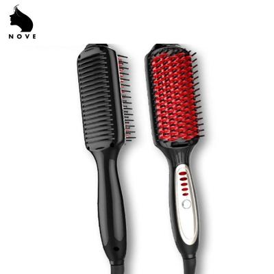 China Safety Factory Hair Styler Electric Heating Custom Hair Straighten Brush for sale