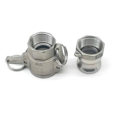 China Water And Chemical Liquid Quick Coupling 304 316 Stainless Steel Hose Quick Coupling Low Price Fit Connector For Hose Tube for sale