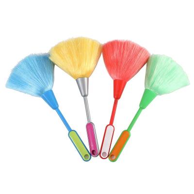 China Easy-grip handle 2022 household cleaning desktop dusting feather duster plastic computer brush for sale