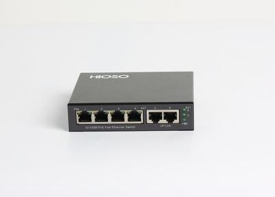 China Hioso HA1206P 6 Ports Poe Switch 4 10/100M RJ45 PoE + 2 100M TP Uplink Ports for sale