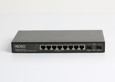 China Managed Or Non Managed 8 100M TP 2 1000M SFP Ports Ethernet Access Switch for sale