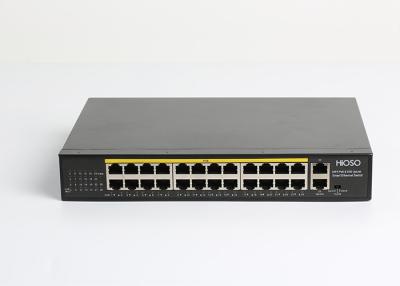 China HiOSO 26 Ports Non Standard PoE Switch 24 100M PoE Ports + 2 1000M RJ45 Uplink Ports for sale