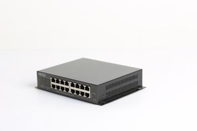 China 18 Ports PoE Switch 16 10/100M PoE Ports + 2 100M/1000M SFP Ports for sale