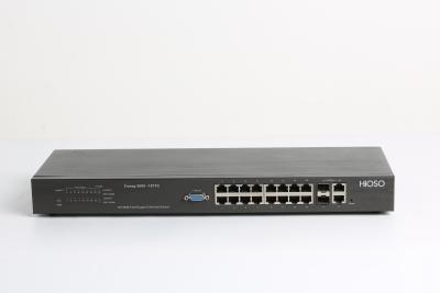 China HiOSO 16 10/100M RJ45 Ports 2 GE Combo Uplink Ports Ethernet Access Switch 18 Ports for sale