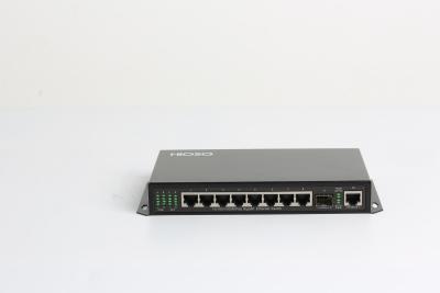 China 1U Rack 8 1000M RJ45 2 SFP Ports POE 10 Port Switch POE 1000 Mbps for sale