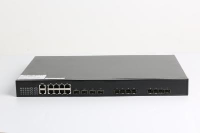 China 8 Gigabit Ethernet Ports 4 10G Uplink Ports L3 8 Port EPON OLT for sale