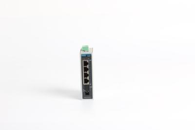 China 5 Häfen Rj45 1 1000M Fx Port Din Schienen-Ethernet-Schalter, Lärm-Berg Poe-Schalter zu verkaufen