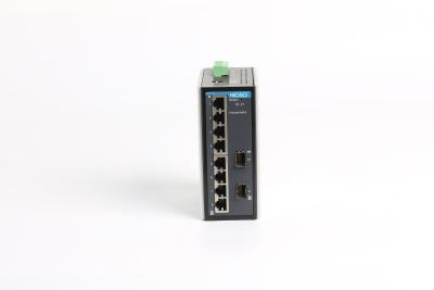 중국 CCC는 IP40 금속 셸 DC12V 딘 레일 이서네트 스위치 10 공항을 증명했습니다 판매용