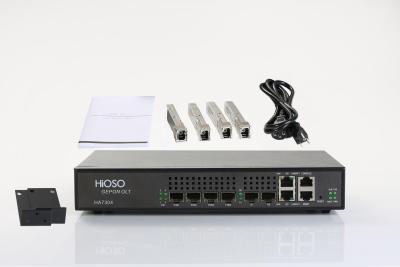 China Gigabit OLT  4pon Fiber Optic Equipment Epon Olt Including 4sfp Pon Modules for sale