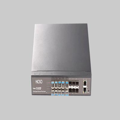 China 16 Port Gigabit Fiber Core Switch , Single Mode Switch CCC Certification fiber switch for sale