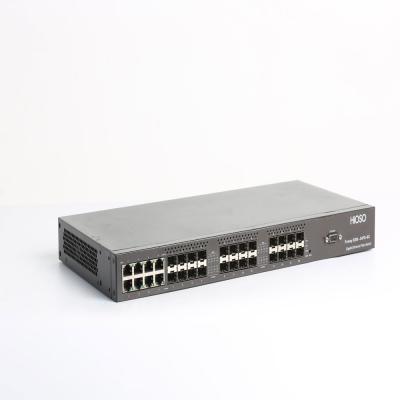 China 16 1000M SFP 8 Combo Uplink Fiber Switch Fiber Optic Switch 24 Port for sale