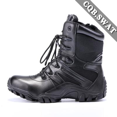 China high top black waterproof combat hiking boots training shoes tactical boots for sale