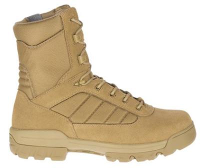 China YKK Zipper Military Combat Boots Tan Tactical Boots Slip Resistant for sale