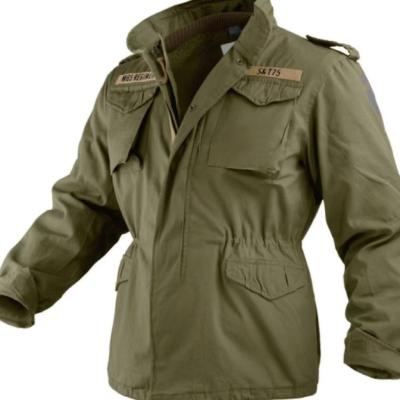 Chine Arrêt tactique extérieur de la déchirure M-1965 de veste de champ de l'armée américaine de polyester de temps froid M65 à vendre