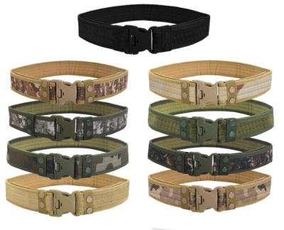 China Military Fan EVA Foam Tactical Belt Oxford Cloth Men's Canvas Sponge Belt for sale