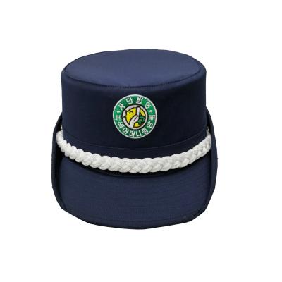 China Women's Police Hat Rolled Turned Brim Embroidered Formal Hat Wholesale Manufacturer for sale