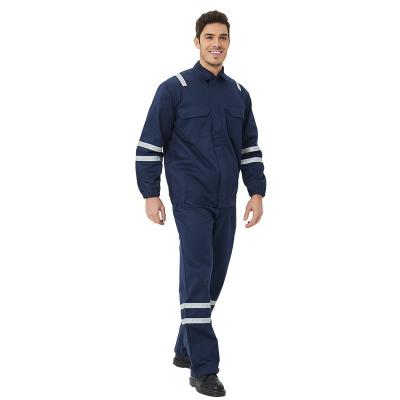 China Flame-Resistant Workwear Safety Overalls Mining Work Uniform Set Custom Flame-Resistant Jacket Fireproof Work Clothes Wholesale for sale