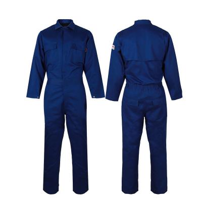 China Flame-Resistant Workwear Safety Overalls Mining Work Uniform Set Custom Jacket Fireproof Work Clothes for sale