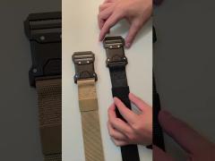 Men‘s Tactical Belt Outdoor Nylon Woven Workwear Belt With Alloy Buckle