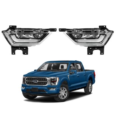 China For 2021 2022 Ford F-150 f150 Clear Lens LED DRL Lamps Bumper Fog Light Driving Lamp F150 Led Fog Light for sale