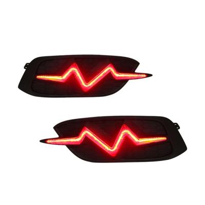 China PC+ABS+LED For Honda Civic Sedan 2016 2017 2018 LED Reflector Rear Bumper Tail Light Brake Lamps for sale