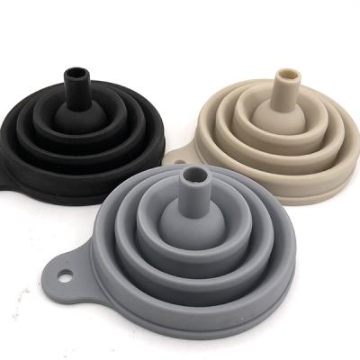 China Modern Hot Selling Simplicity Food Grade Safe Silicone Collapsible Funnel Set for sale