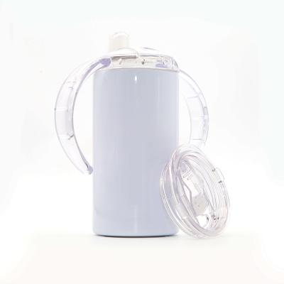 China Viable Hot Sales Stainless Steel Sublimation With 2 Lids Double Wall Sublimation Baby Sippy Cup Insulated 12 oz Sippy Cup Sublimation for sale