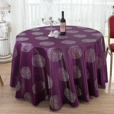 China Home Dining Square Yutong Multi-size Jacquard Round Table Cloth Waterproof Wedding Party Table Covers Custom Hotel Rectangular Tablecloth for sale