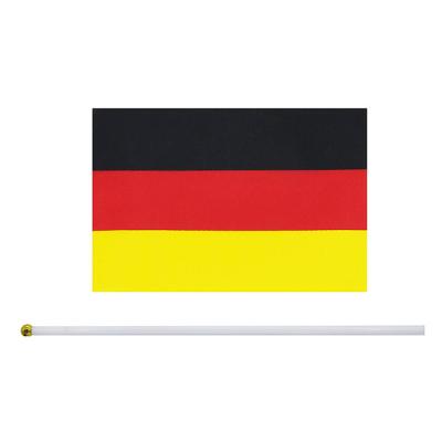 China Education Germany Flag Sports Fans Hand Shaking Flag Soccer Club Mini Flag For Soccer Fans Encourages for sale