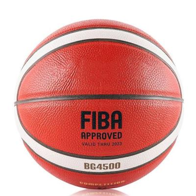 China PU PALLACANESTRO Basquetebol Shaping Custom Logo BG4500 PU Leather Man Basketball Ball for sale