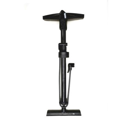 China High Quality Black Pressure Gauge 60cm Hand Pump Bicycle Inflator Compressor With Pressure Gauge for sale