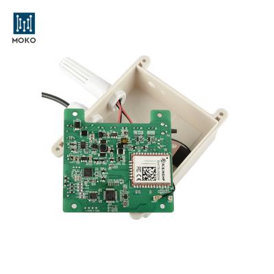 China Semtech 1276 Chipset Portable Lora esp32 High Temperature Humidity Sensor LW002-TH for sale