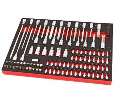 China Repair Professional 102 Piece Socket Set Foam Inlay For Tool Trolley for sale