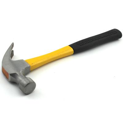 China Nail Hammer Fiberglass Handle Claw Hammers for sale