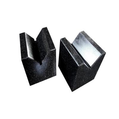 China Black Granite V Shape Block Made In China High Precision Accept Custom for sale