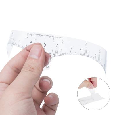 China Permanent Makeup Eyebrow Meansuring Disposable Ruler Sticker Medium Eyebrow Arch Measuring Sticker Sticky Microblading Rulers For PMU for sale