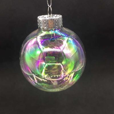 China Dongguan 2020 non-toxic in stock 100 wholesale 8cm plastic christmas ball iridescent for sale