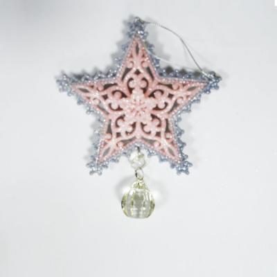 China Christmas Decoration Dongguan Wholesales 15cm Star Shape Hanging Ornaments For Festival Decorations for sale